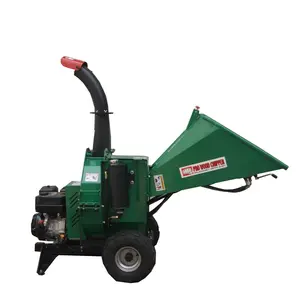 120mm gasoline Wood Chipper with Hydraulic Feed