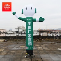 360 publicidad exterior personalizada da la bienvenida a la publicidad bailarina de aire inflable personalizado vivo Oppo Robot bailarín de aire de dibujos animados