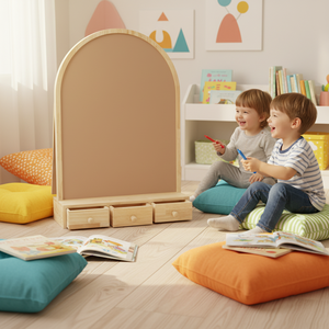 <span class=keywords><strong>Tableau</strong></span> magnétique en bois encadré style Art déco pour enfants |   <span class=keywords><strong>Tableau</strong></span> d'écriture DIY en forme d'arche pour la maternelle - Product Image 3