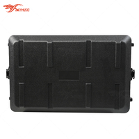Boîte de rangement pour microphone de scène, en plastique PE noir, 19 pouces, 390 mm de profondeur, 2U, 3U, 4U, 6U, flight case