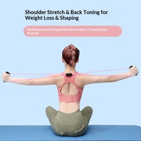 Bande de Résistance en Forme de 8 pour Entraînement Poitrine et Dos, Yoga, Fitness, TPE+Mousse, Amincissement et Remodelage, Équipement d'Exercice pour Épaules et Dos