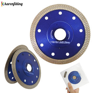 Lame de scie diamantée circulaire industrielle personnalisable de 125 mm pour découpe humide/sèche de carreaux, granit, marbre, céramique, porcelaine – Pressée à chaud - Product Image 6