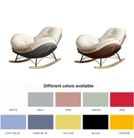 Fauteuil à bascule 2026 de luxe, style nordique moderne, en tissu, pour salon, canapé d'appoint, chaise de salon