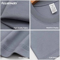 Camiseta de Mujer Kuenzi de Algodón Mercerizado con Nitrógeno Líquido, Personalizada con Logotipo, Cuello Redondo, Manga Corta, 100% Algodón, 225GSM