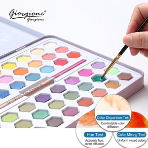 Juego de Acuarelas Sólidas Hexagonales de 36 Colores, Directo de Fábrica Giorgione, Suministros de Pintura de Grado Profesional para Artistas - Product Image 4