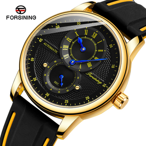 Orologio Meccanico Automatico di Lusso Personalizzato con Riserva di Carica, Quadrante Rotondo, Piccoli Secondi <span class=keywords><strong>a</strong></span> Scacchiera e Subquadrante, Nuovo Modello da Uomo - Product Image 1