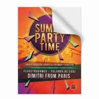 Affiche en papier laminé brillant personnalisée, imprimée en offset en couleur, pour concerts de musique, festivals d'Halloween, événements, publicité