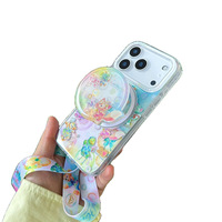 Coque de téléphone iPhone 17 Pro Duffy Bear Cartoon Anti-traces de doigts Support invisible Transparent Double couche Tridimensionnel