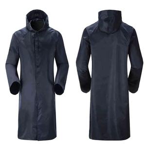 Waterproof Long Polyester <strong>Rain</strong> <strong>Coats</strong> <strong>Rubberized</strong> Protective <strong>Rain</strong> <strong>Coat</strong> for Man Lone <strong>Rain</strong> <strong>Coat</strong> in Guangzhou - Product Image 3