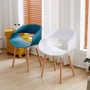 Silla de Comedor de Plástico Ligera, Diseño Moderno, para Hogar, Cafetería, Bar, Uso Adulto - Product Image 4