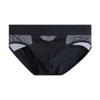 Sous-vêtements pour hommes en maille et coton, semi-transparents, respirants, de type triangle