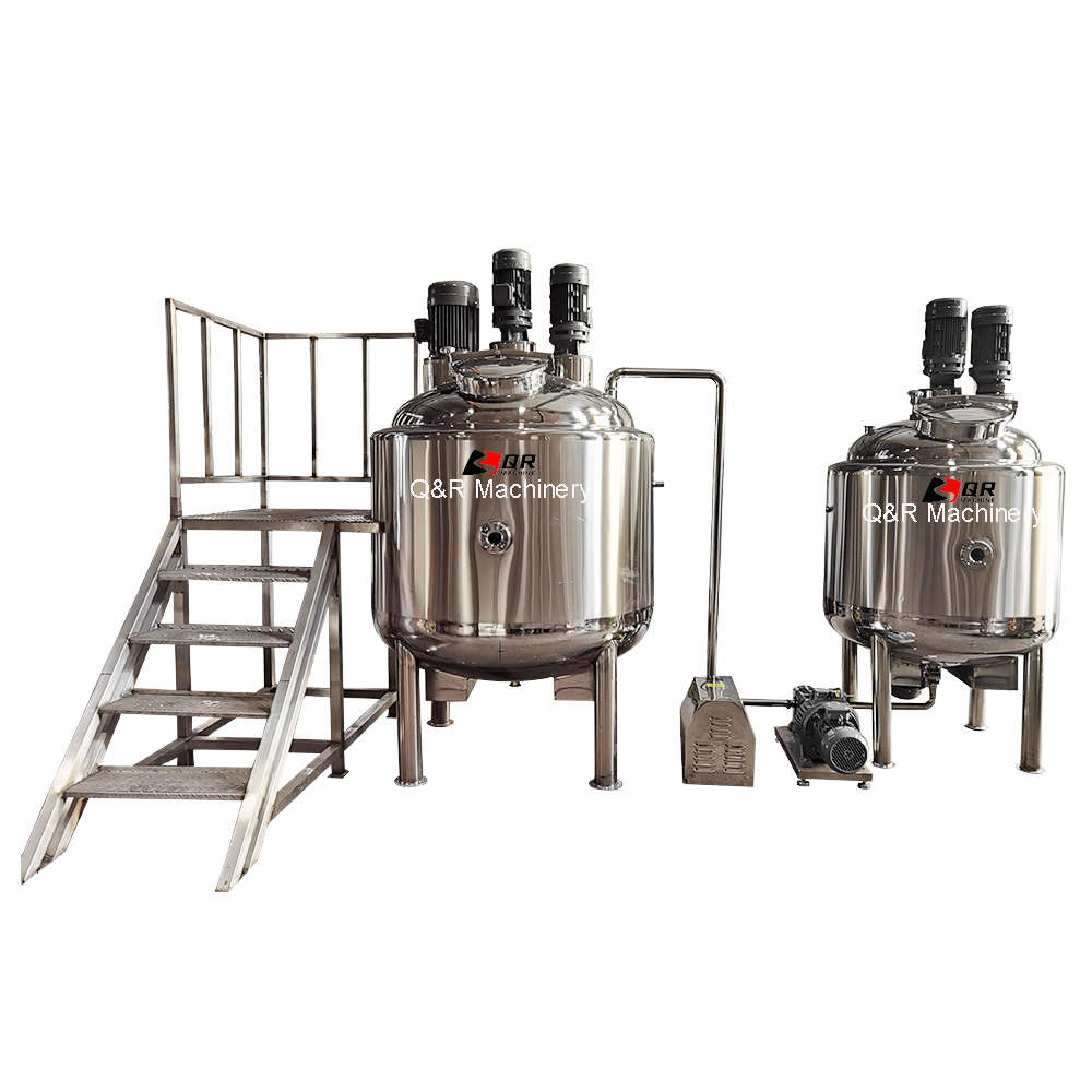 Máquinas de fabricação cosmética feitas à vácuo, homogenizador, emulsificação, tanque