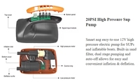 Compresseur d'air rechargeable SUP 20PSI pour tente PVC SUP Assault Boat avec arrêt automatique