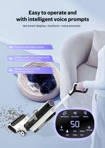 Lavapavimenti rigidi autopulenti Cordless-Wet & Dry 2-in-1, alimentato a batteria con motore Brushless, adatto per uso domestico - Product Image 5