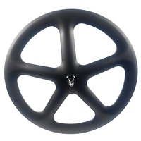 Jeu de roues de vélo en carbone BIKEDOC JQ5 à 5 rayons, largeur 28 mm, profondeur 55 mm, roues en carbone à 5 rayons, tubulaires/sans chambre à air