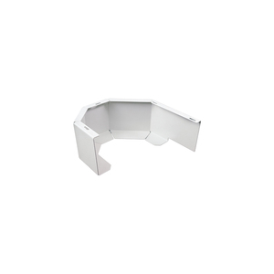 White Foldable Steel Alloys CNC Machined <b>Corner</b> Shelf <b>Unit</b> for <b>Storage</b> and Display - Product Image 1