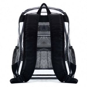 Reinforced Padded Straps Clear Heavy Duty <b>Backpack</b> Transparent Pvc <b>Backpack</b> - Product Image 2