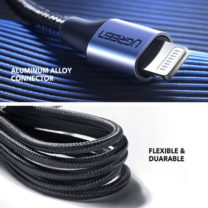 Cable de Carga para Auto con Conector USB-C y Revestimiento de Nailon para Teléfono y MacBook, Carga Rápida PD de 18W/20W - Product Image 3