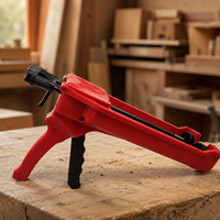 Pistola de calafateo sin goteo Trade Supply, herramienta de calafateo de presión constante con control manual para tubos de silicona, pistola de pegamento limpia