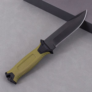 एब्स फिक्स्ड ब्लेड चाकू बाहरी उत्तरजीविता शिकार एडीसी उपकरण सीधे सामरिक चाकू - Product Image 6