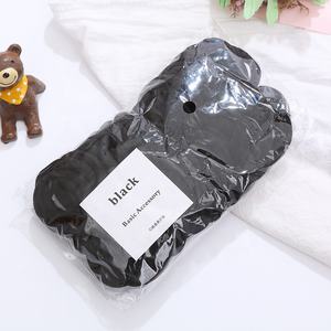 Bolsa de calidad superior, 50 Uds., etiqueta privada, sin soporte de anillo de goma de Metal, toalla elástica, banda para el cabello, lazos para el cabello de nailon sin costuras - Product Image 6