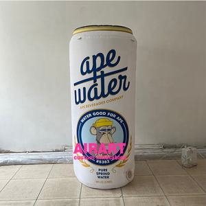 Globo inflable personalizado con estampado de monos famosos, globo blanco para bebidas - Product Image 6