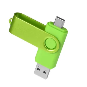 بيع بالجملة دوارة 2 في 1 Usb عصا c 2gb 4gb 64gb Memorias Cle من من من من نوع C محرك Otg 32gb