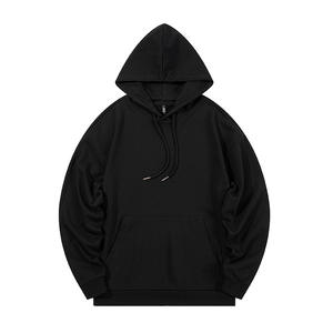 Sudadera con Capucha para Hombre, al por Mayor, con Logotipo Personalizado, de Invierno, 350g, Color Sólido, 100% Algodón, Ecológica, Gruesa, Color Caramelo, Cuello Redondo Holgado, Delgada - Product Image 4