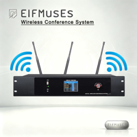 Microphone de conférence sans fil UHF avec batterie au lithium intégrée, utilisation en conférence sans interruption pendant 8 heures