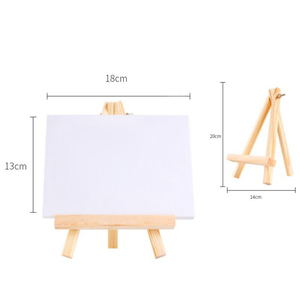 Trẻ Em Quà Tặng Nghệ Thuật Vẽ Tranh Bảng Đứng Tranh Hiển Thị Đứng 10*10Cm Mini Bằng Gỗ Giá Vẽ - Product Image 3