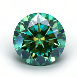 Pierres précieuses HQ 1 2 3 carats, grande taille, moissanite cultivée en laboratoire, couleur naturelle, forme ronde, <span class=keywords><strong>pierre</strong></span> de moissanite bleu royal - Product Image 2