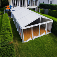 Tente à auvent en PVC avec structure en aluminium transparente pour mariage, exposition, événements en plein air - Abri durable toutes saisons