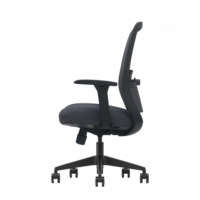 Chaise de bureau exécutive à dossier moyen en maille nylon, accoudoirs 3D réglables, inclinaison synchronisée, appui-tête réglable, pivotante