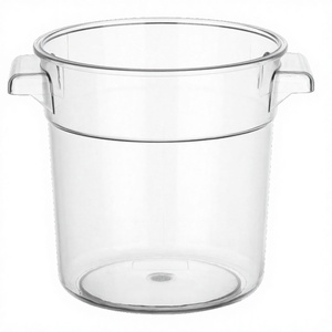 22 Qt. (cuartos de galón) Recipientes Redondos de Polipropileno para Almacenamiento de Alimentos, con Tapa de PC, Moldeados por Inyección, Ecológicos, para Preservar la Frescura - Product Image 3