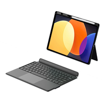 Nouveau clavier sans fil professionnel rétroéclairé 7-RGB avec support de poignet, pavé tactile rotatif à 360 degrés, taille standard, léger