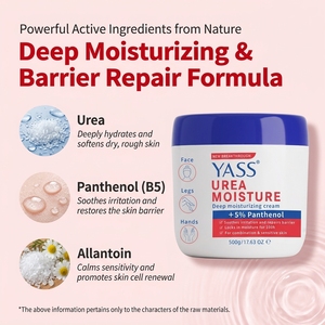 Crema Hidratante con <span class=keywords><strong>Urea</strong></span> YASS 500g +5% Pantenol, Hidratación Profunda, Reparación <span class=keywords><strong>de</strong></span> <span class=keywords><strong>la</strong></span> Barrera Cutánea, para <span class=keywords><strong>Piel</strong></span> Mixta y Sensible, Rostro, Piernas, Manos - Product Image 4