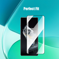 Protection d'écran en verre trempé 9H à bord incurvé 3D pleine couverture pour OnePlus One Plus 12