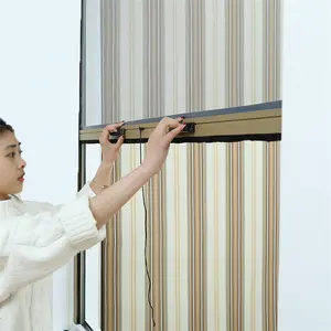 Factory Price Aluminum Frame Automatic Roller Blinds For Blackout Window Roller Up Insect Screen