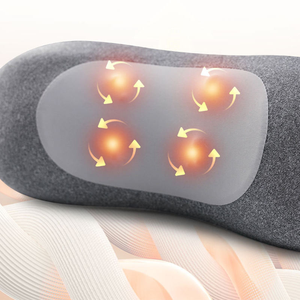 TAHATH Coussin de massage chauffant USB rechargeable pour le cou et le corps, en mousse à mémoire de forme, pétrissage profond, contrôle par minuterie pour le soulagement de la douleur, maison, bureau, voiture - Product Image 2