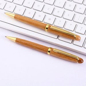 Stylo à bille en bambou écologique personnalisé avec logo gravé promotionnel - Product Image 2
