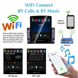 9.7英寸2 Din Android汽车收音机特斯拉样式垂直2.5D IPS屏幕车载面板车载多媒体播放器GPS镜子链接 - Product Image 3
