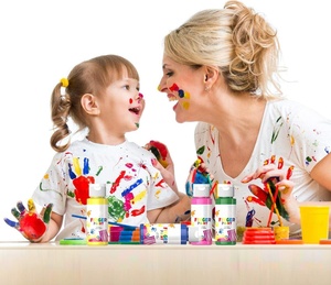 Set di pittura per bambini <span class=keywords><strong>con</strong></span> pittura a dito lavabile <span class=keywords><strong>con</strong></span> Set assortiti di pittura per bambini <span class=keywords><strong>spugne</strong></span> di pittura Set per bambini logo personalizzato - Product Image 6