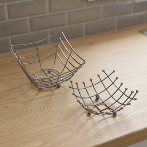 Vintage Eco-Friendly Iron <b>Wire</b> <b>Basket</b> Powder Coated for Kitchen Use - Product Image 2
