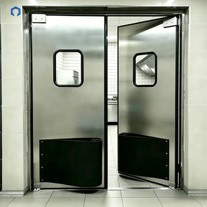 <span class=keywords><strong>Porta</strong></span> <span class=keywords><strong>a</strong></span> Battente <span class=keywords><strong>a</strong></span> Doppia Anta in Acciaio Inox 304 per Uso Commerciale, Resistente agli Urti, per Cucine di Ristoranti - Product Image 1