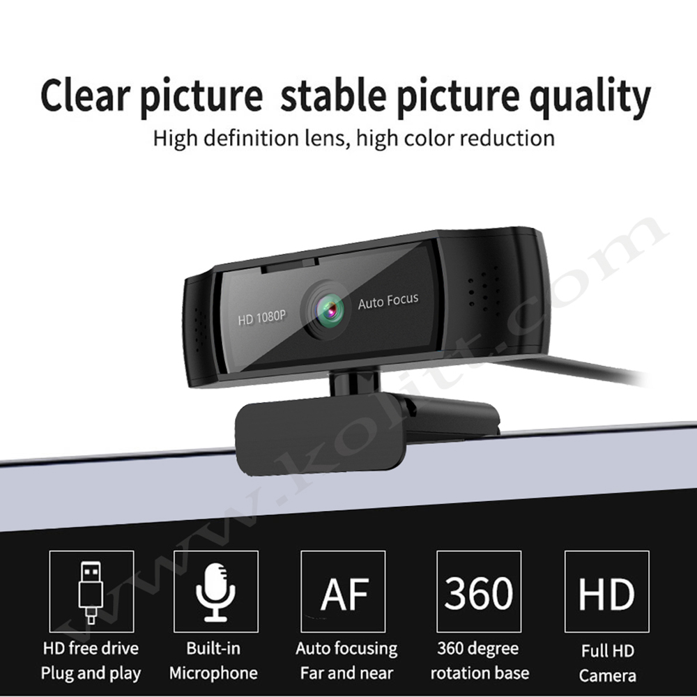 Autofocus USB Streaming Webcam 1440P 1080P 30FPS Full Frame Webcam