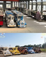 Mini-train sans rail personnalisé Train touristique électrique jeux pour centre commercial parc d'attractions en vente