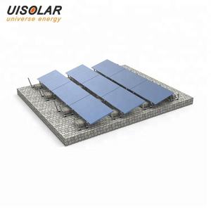 UISOLAR No Concrete Aluminum Structure Drilling <strong>Flat</strong> <strong>Roof</strong> Solution Ballasted Solar Mounting System with <strong>Steel</strong> Ballast <strong>Trays</strong> - Product Image 5