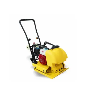 6.5HP Road Concrete Plate Compactor Reversible Vibratory Diesel Stone Plate Tamper Capacity For Sale with China Domestic Engine