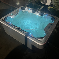 Bain à remous chinois à vendre pas cher, spa extérieur, jacuzzi, 4 personnes, baignoire en acrylique de luxe, hydromassage sexy, Balboa Hottub