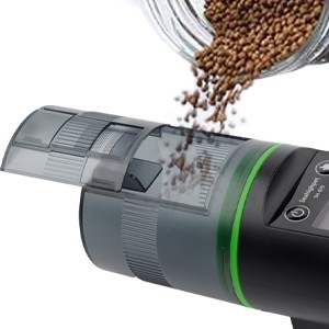 Freesea 200ml distributeur automatique de nourriture pour poissons d'aquarium de grande capacité en forme de cylindre en plastique avec accessoire d'affichage LCD - Product Image 2